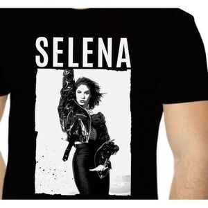 G5 Selena Quintanilla T Shirt 90s Tejano Singer Black White
